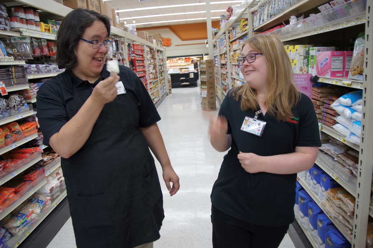 Grocery job tryout serves Wis. teen