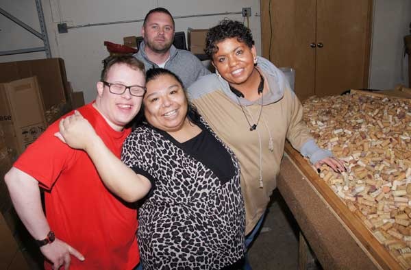 Corks find new value for crafters, ProAct sorts and packages – ProAct, Inc. Serving people with disabilities for more than 45 years.